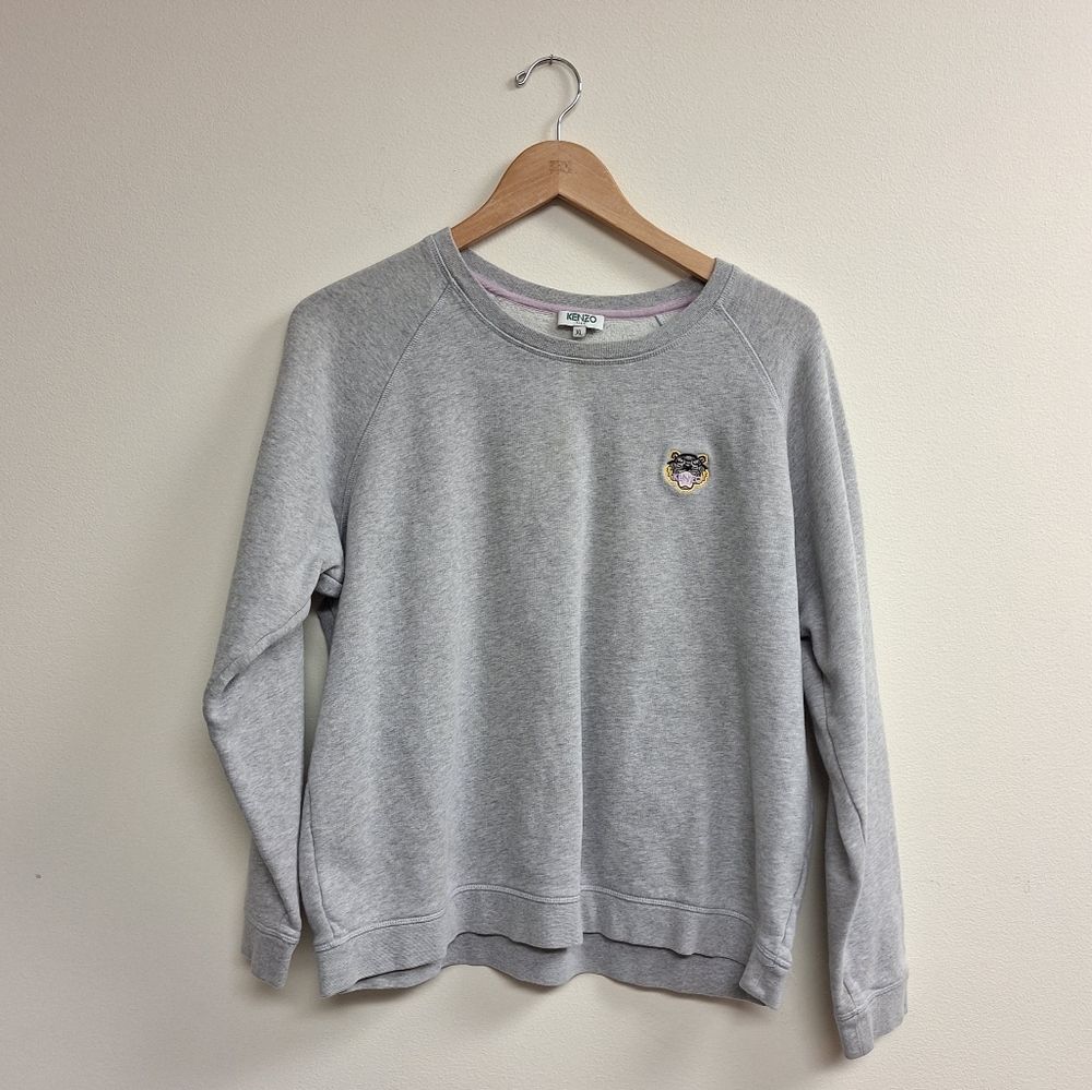 Kenzo Paris tiger patch crewneck jumper